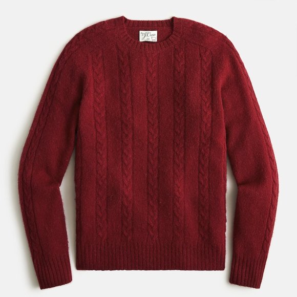 Crewneck Sweater J Crew Cable Knit J Crew Cream Sweater Hot Sale